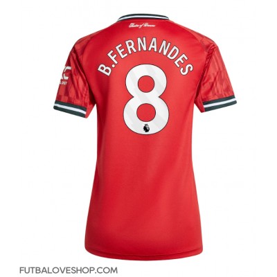 Dres Manchester United Bruno Fernandes #8 Domáci pre Ženy 2025-26 Krátky Rukáv Dres Manchester United Bruno Fernandes #8 Domáci pre Ženy 2025-26 Krátky Rukáv